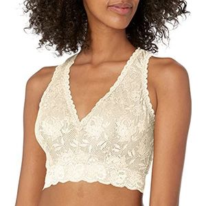 Cosabella Say Never Curvy Racerback Bralette Plunge-beha, ondoorzichtig, canvas, M