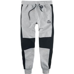 Lonsdale Smerral joggingbroek voor heren, Marl Grijs/Zwart, XL
