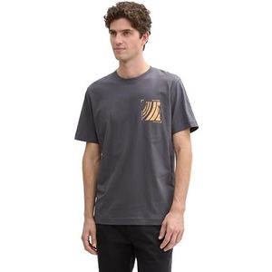 TOM TAILOR T-shirt voor heren, 10899 - Tarmac Grey, XXL