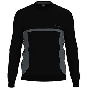 BOSS Heren Reloko Knitwear, Zwart, S