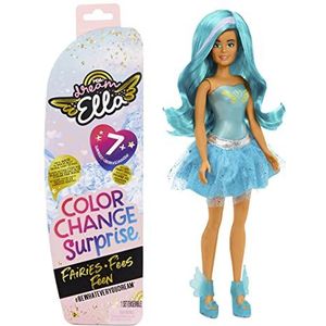 MGA's Dream Ella Colour Change Surprise Feeën - Verzamelbaar speelgoed voor kids - Pak een 29cm pop uit & 7 verrassingen - Incl. een pruik, rok, laarzen & meer - 3+ jaar - Ella, groenblauw