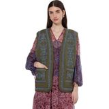 Scotch & Soda Geborduurd Gilet met bloemen, Classic Green 352, XS