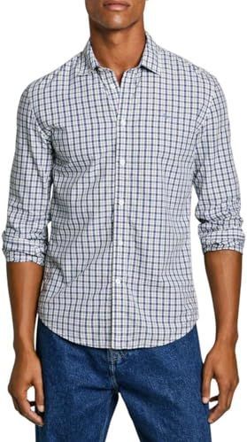 PEPE JEANS - Katoenen Poplin Overhemd - Marineblauw - 100% Duurzaam Katoen