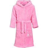 Playshoes meisjes fleece bloemen borduurwerk badjas, roze