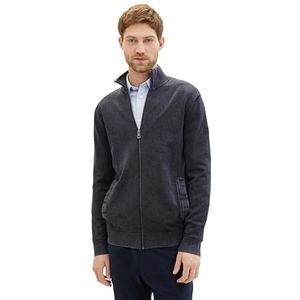 TOM TAILOR Gebreid herenvest, 10668 - Sky Captain Blue, XXL