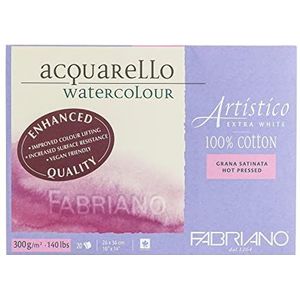 Fabriano Aquarelblok, papier, extra wit, 10 x 14