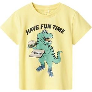 NAME IT Jongens Nmmdellan Nreg Ss Top Box, Chardonnay, 104