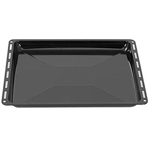 ICQN bakplaat 445 x 375 x 25 mm | Geschikt voor Whirlpool, Ignis, Bauknecht, Indesit, Algor, Neckermann, Lloyds | Geëmailleerde lekbak voor oven | Krasbestendig | 44,5 x 37,5 cm