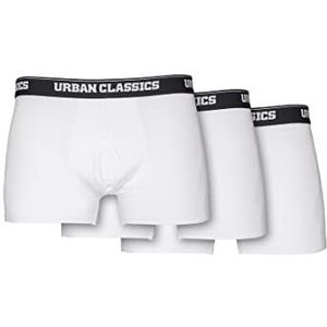 Urban Classics Heren Boxer Shorts, wit, XL