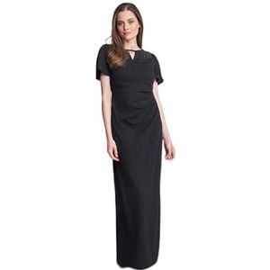 Gina Bacconi Maxi jurk met sleutelgat hals, zwart, 20, Zwart, 46