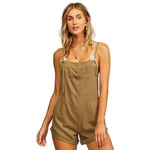 BILLABONG Wild Pursuit korte overall rompertjes voor dames, Salie, S