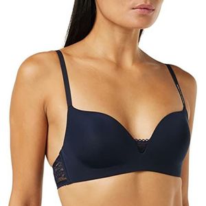 Tommy Hilfiger - Push-Up Beha - Donkerblauw - Microvezel-Stretch