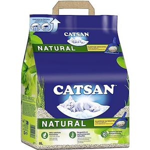 Catsan Natural Biologisch afbreekbare kattenbak, effectieve geurneutralisatie en vochtbinding
