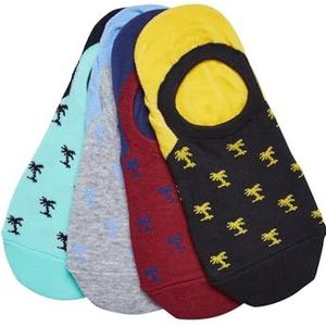 Urban Classics - Recycled Yarn - Invisbile Palmtree Socks - Multicolor - 4-Pack