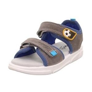 Superfit Pixie sandalen voor jongens, Grijs Blauw 2000, 25 EU Weit