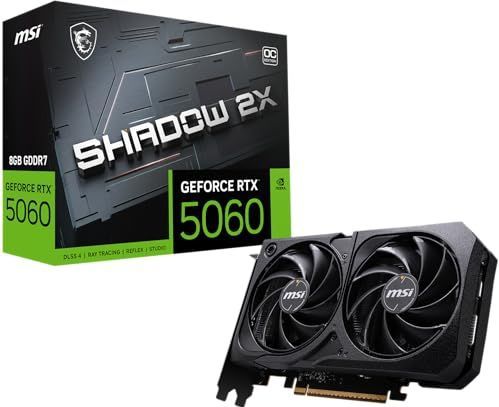 MSI GeForce RTX 5060 - Videokaart - 8GB - SHADOW 2X OC
