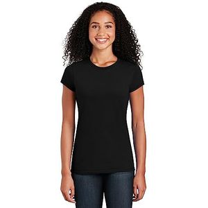 GILDAN Dames T-Shirt (Pack van 2), Zwart, XXL