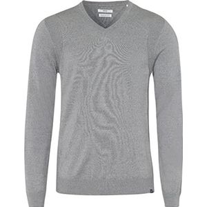 BRAX Heren Style Vico Merino Wool Easy WASH scheerwollen trui in hoogwaardige look sweatshirt, platina, 52
