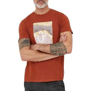 Pepe Jeans Kenelm T-shirt voor heren, Bruin (beeldhouwkunst), L