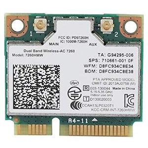 Bewinner Universele 2.4G + 5G dual-band radiokaart voor 7260AC 867 Mbps Bluetooth 4.0 netwerkkaart WIFI-kaart ondersteuning 802.11ac / a/b/g/n ondersteuning voor 16F4 16GC 1763