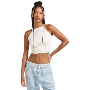 Lee Backless houder TOP, ecru herringbone, L