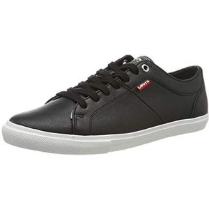 Levi's Woods Sneakers voor heren, Regular Black, 42 EU