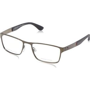 Tommy Hilfiger TH 1543 bril, mat donker ruthenium, 54 voor heren, mat dark ruhenium, 54