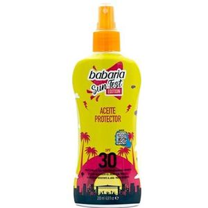 Babaria Zonnebrandolie LSF30, 200 ml, gelimiteerde editie, zonneolie 30, zonnebrandcrème en bruiningsversneller