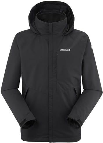 Lafuma - Access 3 in 1 - Waterdichte Jas - Zwart - 100% Gerecycled Polyester, Waterkolom 10.000
