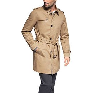 ESPRIT Collection Mannen Trenchcoat jas voor de seizoensgebonden overgang