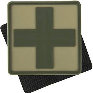 Patch - 3D Medische Cross - Mat - 100% PVC - 4 x 4 cm