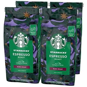 Starbucks Espresso Roast Dark Roast Koffiebonen (4 zakken à 450g)