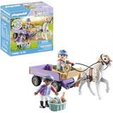 PLAYMOBIL Horses of Waterfall 71496 Ponykoets, betoverende pony-uitstap, spannende avonturen op de Waterfall Ranch, gedetailleerde speelgoed voor kinderen vanaf 4 jaar