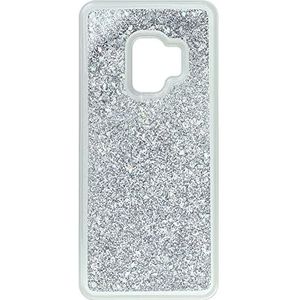Babaco Telefoonhoesje voor Samsung S9 Liquid Glitter Effect, Zilver