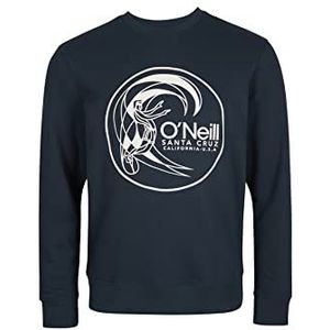 O'NEILL Circle Surfer Crew Sweatshirt, Ink Blue, Regular (6 stuks) voor heren, blauw, M-L