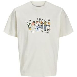 Jack & Jones Jormanchester Sketch Tee Ss Crew N Jnr, antiek wit., 128
