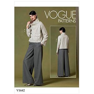 Vogue Patronen-V1642Z-Misses>Passen & CoördinatesMisses>TopsMisses>Broek, Jumpsuits & Shorts, Papier, Wit, diverse