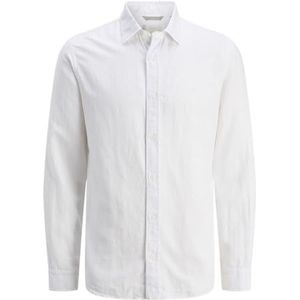 Jprccmaze Summer L/S Shirt, wit (bright white), XS