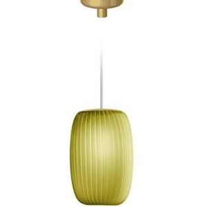Homemania Hanglamp Ely, goud, groen, glas, 11,2 x 11,2 x 16,9 cm, 1 x G9, Max 48W, 220-240V