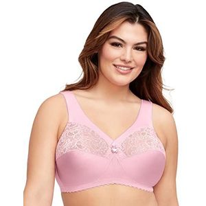 Glamorise Magic Lift Full Figure Support Front Close Goed, dagelijkse bh voor dames, Centennial Pink, 95E, Centennial Roze, 80E