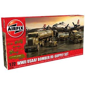 Airfix Modelset - A06304 WWII USAAF 8e Bomber Resupply Set Model Building Kit - Plastic Model Diorama Kits voor Volwassenen & Kinderen 8+, Set Inclusief Sparren & Decals - Schaalmodel 1:72