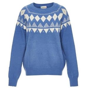 ebeeza - Trui - Beige - Knitwear - Lange Mouw - Ronde Hals