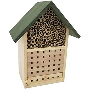 Dehner Natura Locarno insectenhotel, groen/natuur, 22,5 x 29 x 14 cm