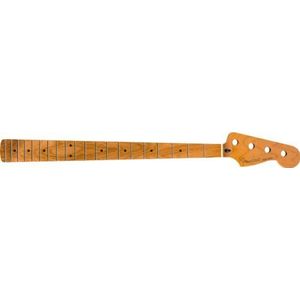 Fender Jazz-bas-hals van geroosterd esdoorn, 20 middelgrote jumbo-frets, 24 cm, esdoorn, C-vorm