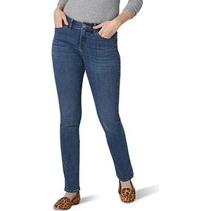 Lee Ultra Lux Comfort damesjeans met Flex Motion en rechte pijpen, 12 Short