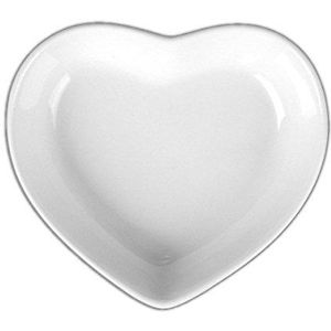 Holst Porzellan HS 021 FA1 drijvende kaars schaal 21 cm ""Heart"", wit, 21 x 19 x 4 cm