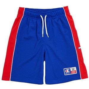 Champion Legacy Retro Sport B - Soft Mesh bermuda shorts, elektrisch blauw/rood, 11-12 jaar kinderen en jongeren SS24, elektroblauw/rood, 11-12 Jaar