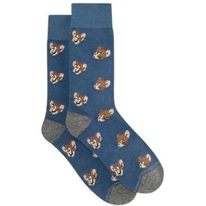 Springfield Tom&Jerry Face Sokken, blauw, maat 43-46 voor heren