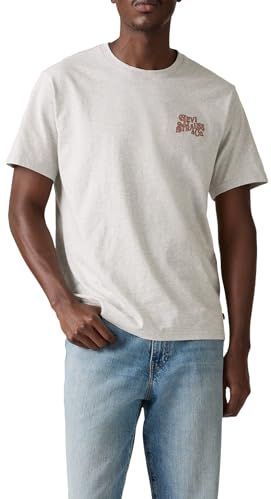 LEVI'S - Relaxed Graphic Tee - T-shirt - Blauw / Geel / Grijs Gemêleerd / Zwart