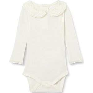 NAME IT Baby meisjes Nbfwang Wool Need.ls W/Col XXIII Body, wit (snow white), 62 cm